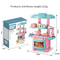 Mini Kitchen Play Set for Kids DIY Cooking Food Tableware Toy for Boys and Girls
