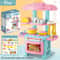 Mini Kitchen Play Set for Kids DIY Cooking Food Tableware Toy for Boys and Girls
