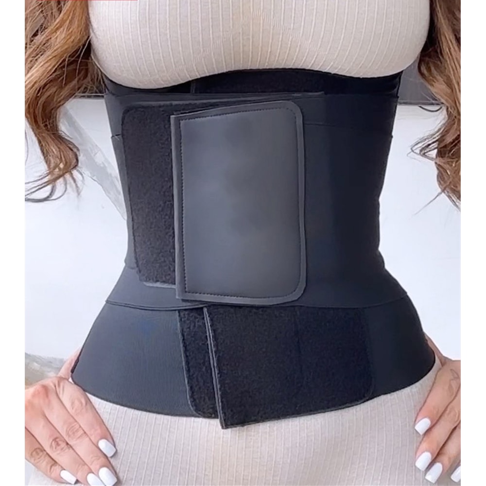 Sticky Sauna Sweat Belt Waist Trainer Compression Shirt For Belly Girdles Shapewear 0