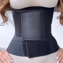sticky sauna sweat belt waist trainer compression shirt for belly girdles shapewear