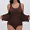 Slimming Bodysuit Shapewear With Zipper Belt Womens Tummy Control Waist Trainer 0