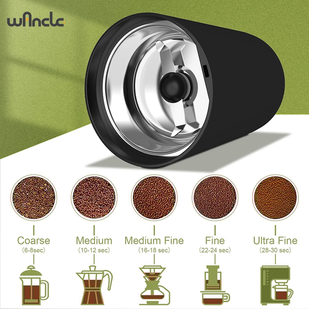 High-Power Multifunctional Coffee Grinder Machine for Home Kitchen