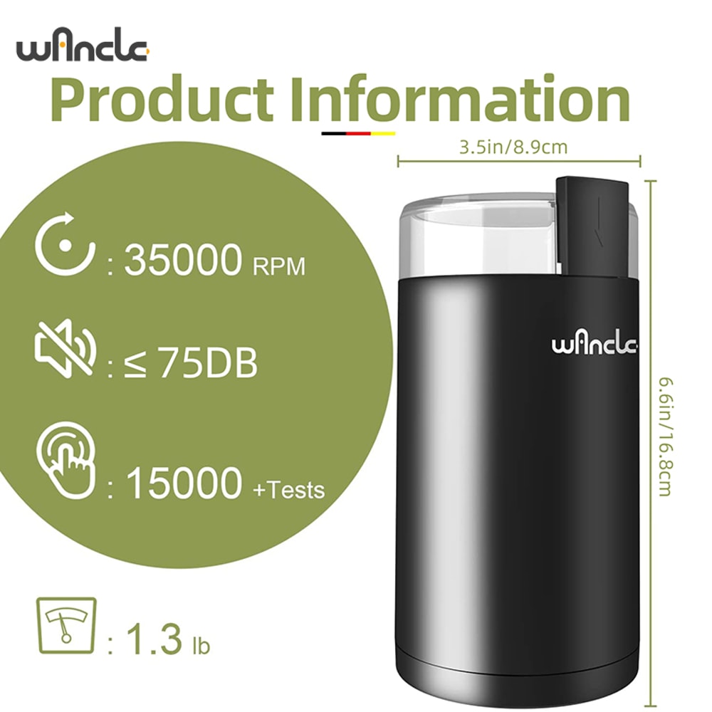 High-Power Multifunctional Coffee Grinder Machine for Home Kitchen