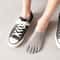 Invisible Toe Socks Summer Thin Cotton Mesh Breathable Soft Elastic Comfort Socks 2