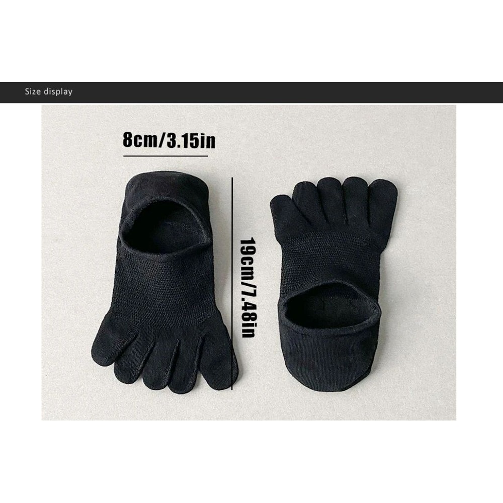 Invisible Toe Socks Summer Thin Cotton Mesh Breathable Soft Elastic Comfort Socks 12