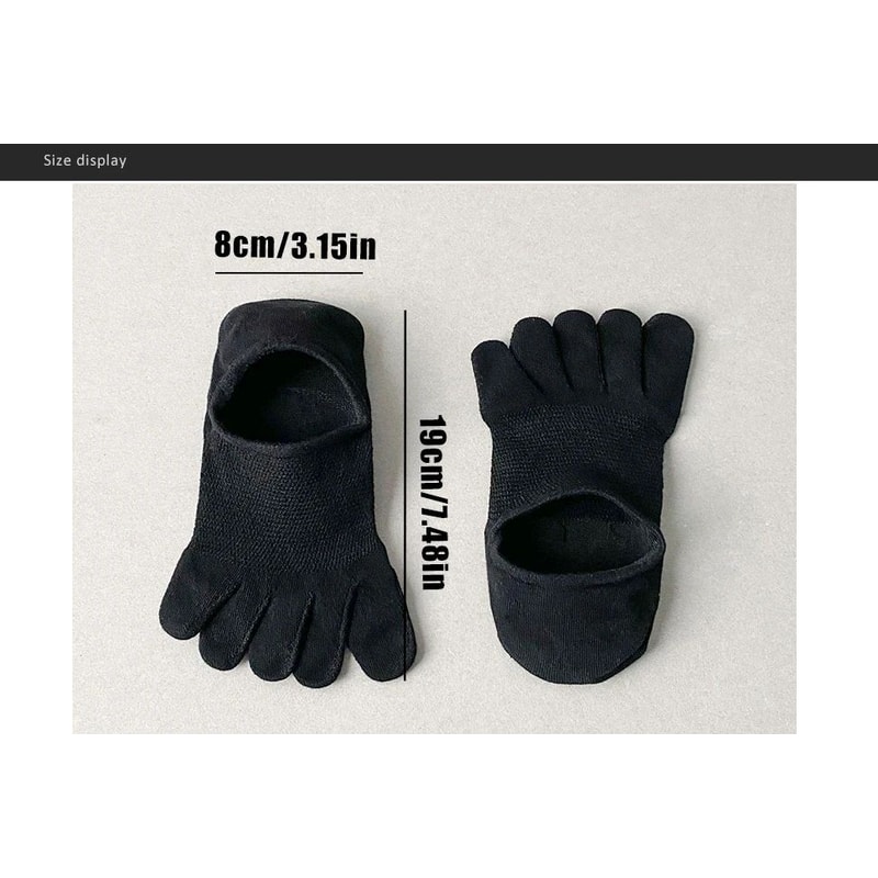 Invisible Toe Socks Summer Thin Cotton Mesh Breathable Soft Elastic Comfort Socks 12