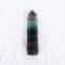Natural Fluorite Crystal Healing Wand Colorful Striped Fluorite Hexagonal Point, Quartz Crystal Stone for Treatment