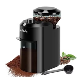 electric burr coffee grinder with precise grind settings for perfect coffee