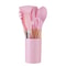Non-Stick Silicone Kitchen Utensil Set Wooden Handle Cooking Tools, Spatula, Shovel, Egg Beaters