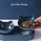 Triple Cat Bowls Pet Feeder With Automatic Drinking Bottle Tilted Rotatable Design For Cats Dogs 5