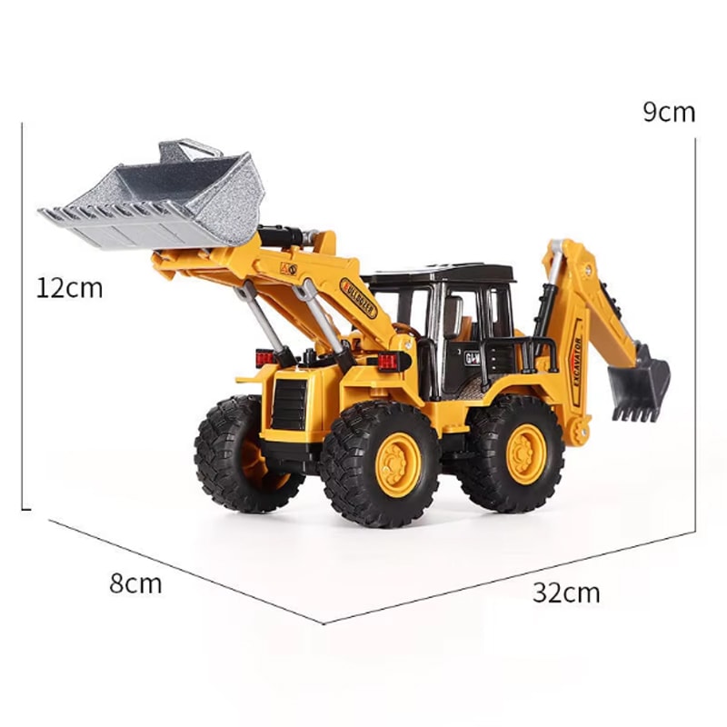 Diecast Tractor Excavator Bulldozer Truck Model for Kids A durable and realistic alloy construction toy set