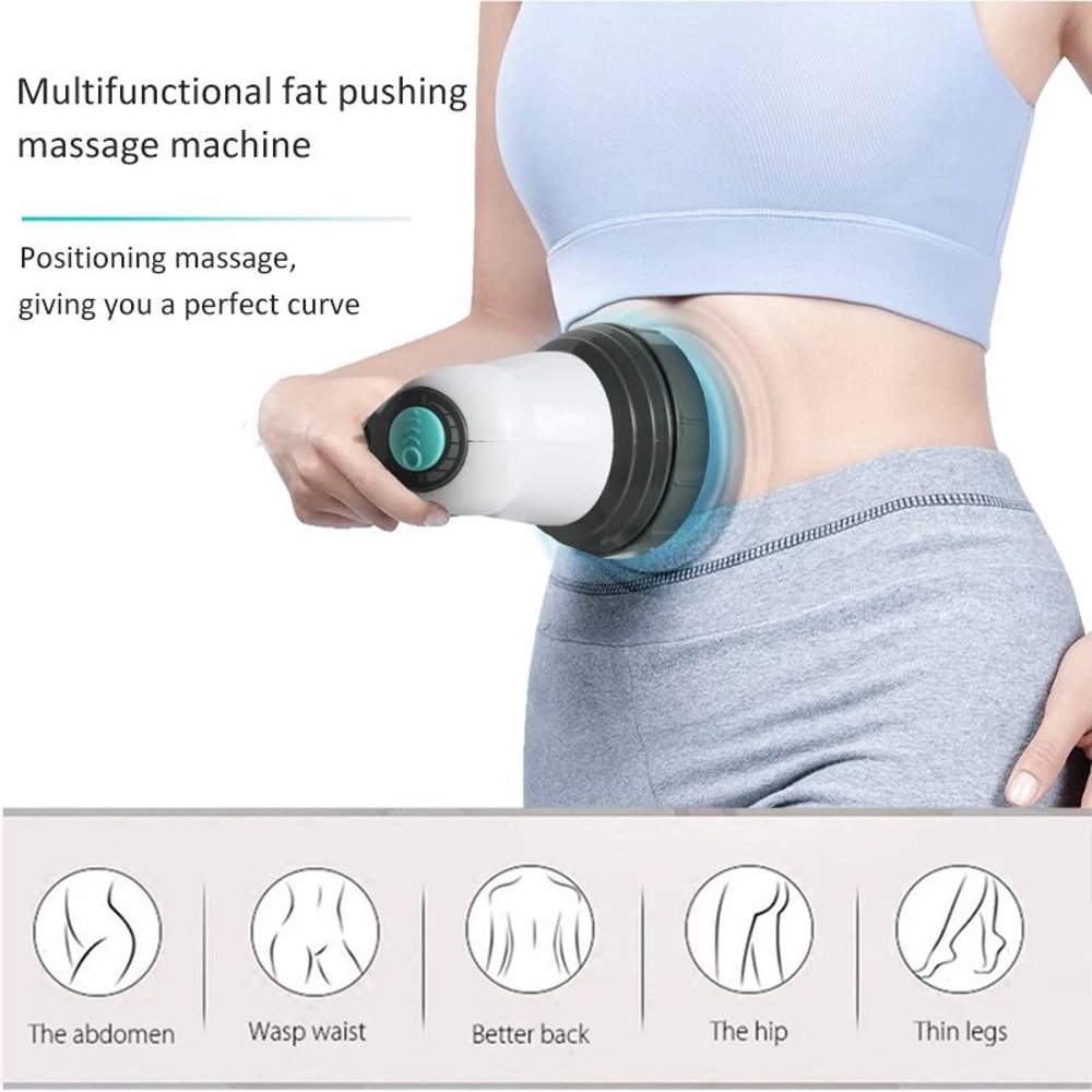 Portable Electric Massager for Body Slimming & Cellulite Treatment - Vibration Massage for Neck, Waist, & Spine Care