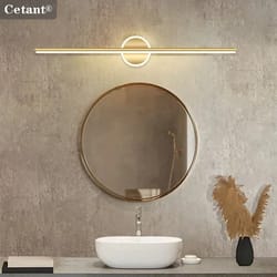 modern led wall lamp for bathroom toilet black gold long strip fixture home decor led lighting lamp
