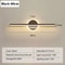 Modern LED Wall Lamp for Bathroom Toilet Black Gold Long Strip Fixture Home Decor LED Lighting Lamp