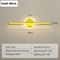 Modern LED Wall Lamp for Bathroom Toilet Black Gold Long Strip Fixture Home Decor LED Lighting Lamp