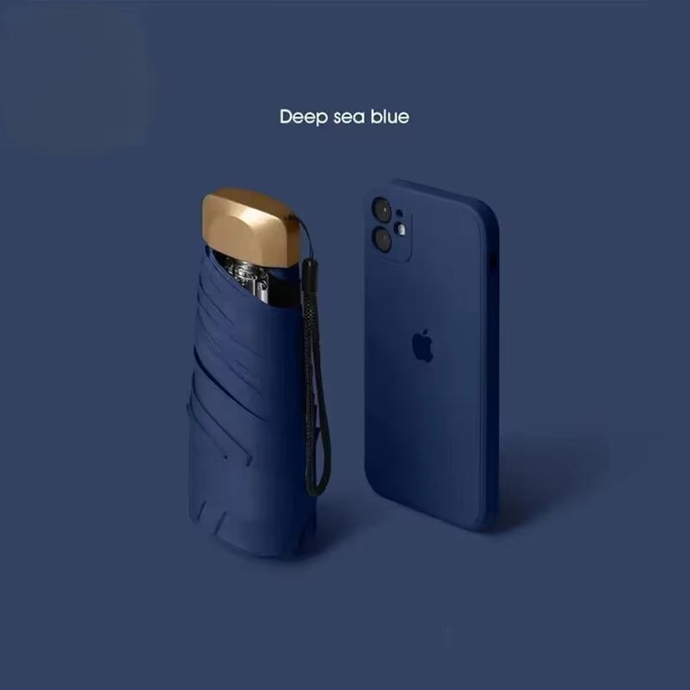 Mini Capsule Umbrella UltraLight UV Protection Folding Pocket Umbrella For Rain Sun Dual Use 10