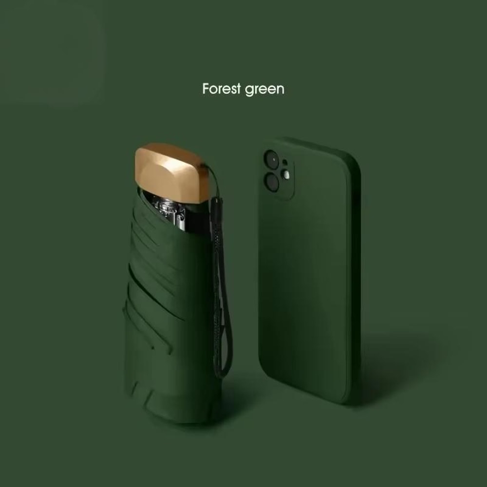 Mini Capsule Umbrella UltraLight UV Protection Folding Pocket Umbrella For Rain Sun Dual Use 6