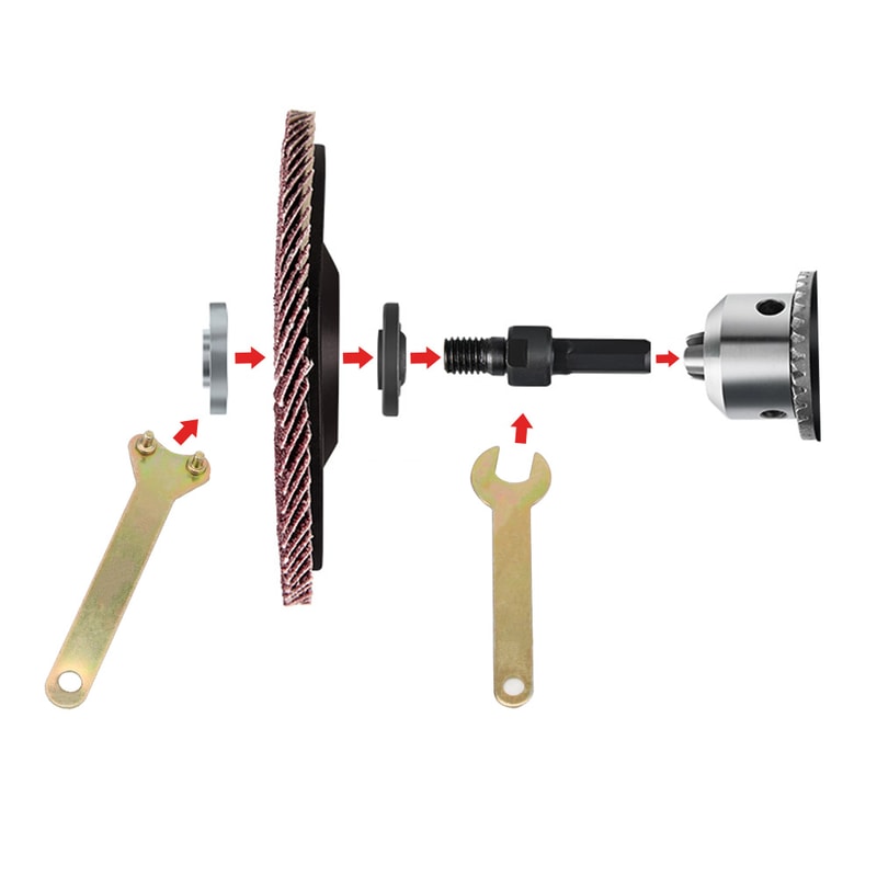 Electric Drill Conversion Angle Grinder Adapter for Cutting Disc Polishing Wheel Attachment