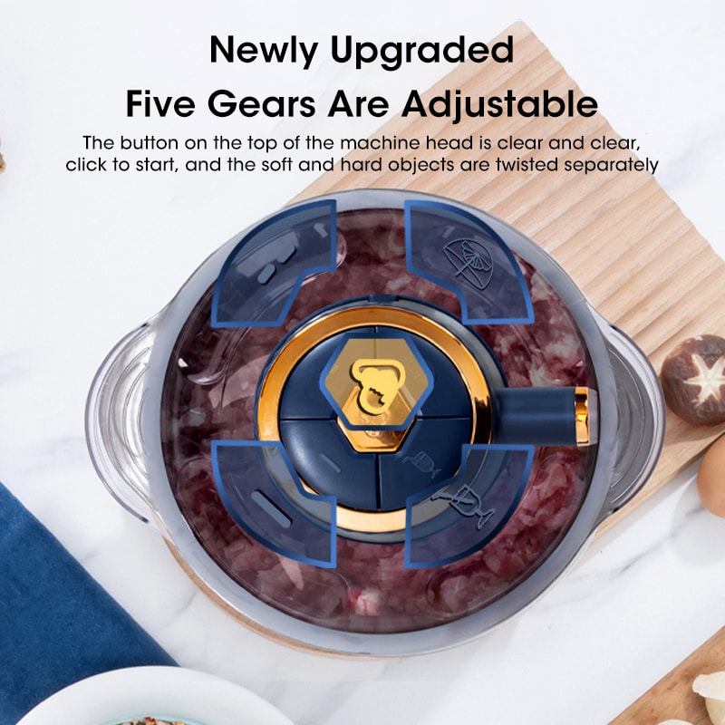 Stainless Steel Electric Meat Grinder Food Processor Multifunctional Vegetable Chopper Mincer for Baby Food