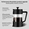 Premium French Press Coffee Maker Borosilicate Glass, Multifunction Hand Press Pot for Coffee Tea Brewing
