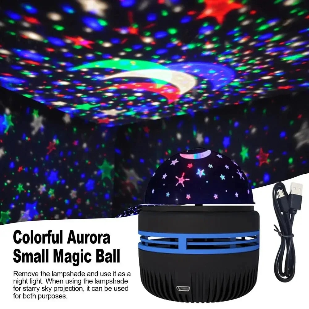 LED Galaxy Projector Light with Remote Control Multi-color Star Projector for Bedroom Christmas Decoration