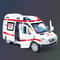 Mini Diecast Emergency Vehicle Model Set Ambulance, Fire Truck, and Police Car with Sound Light for Boys