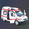 Mini Diecast Emergency Vehicle Model Set Ambulance, Fire Truck, and Police Car with Sound Light for Boys