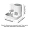 Automatic Gravity Fed Cat Water Dispenser SpillProof Large Capacity OnePiece Design 1