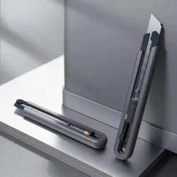 stretch utility knife with safety lock carbon steel blades, pocket knife for paper cutting and handicraft projects