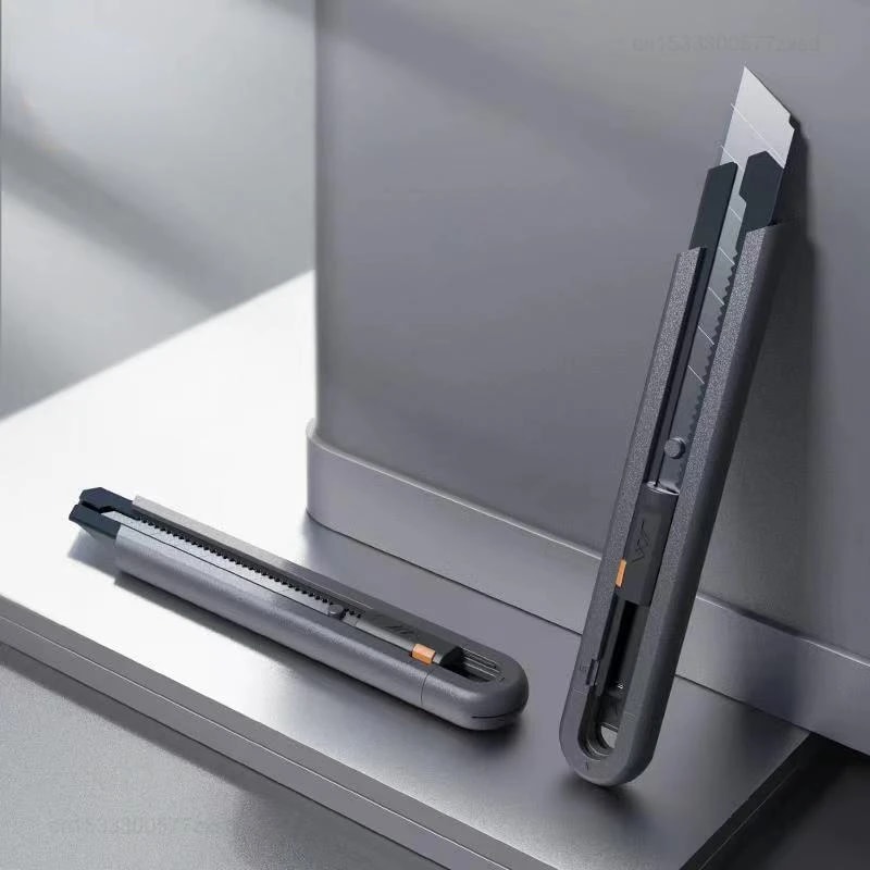 Stretch Utility Knife With Safety Lock Carbon Steel Blades Pocket Knife For Paper Cutting And Handi 0