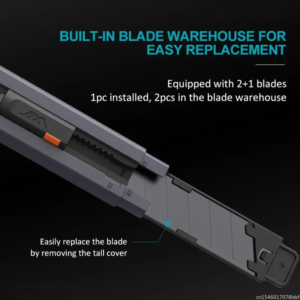 Stretch Utility Knife With Safety Lock Carbon Steel Blades Pocket Knife For Paper Cutting And Handi 5
