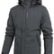 Mens Waterproof Windproof Hiking Rain Jacket with Hood
