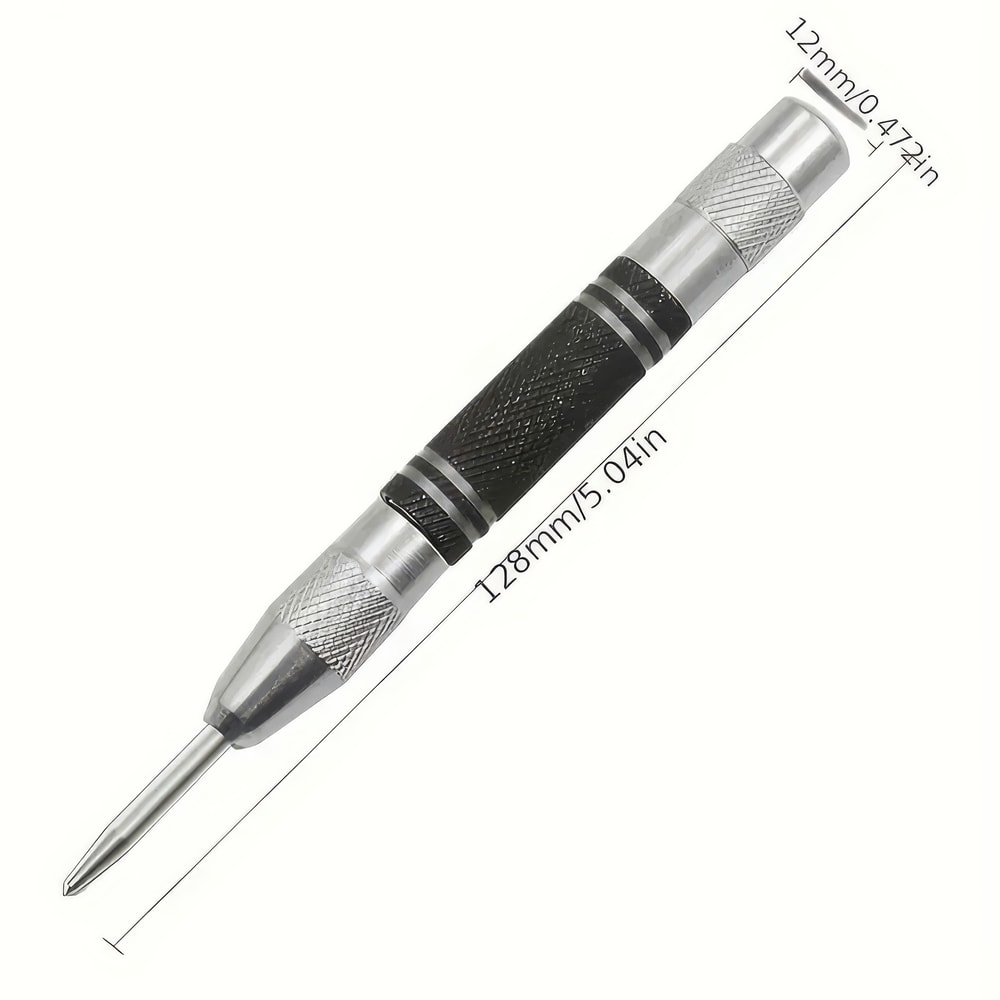 Silver Automatic Center Punch Tool Time-Saving, Precision Punch for Equipment Maintenance Installation