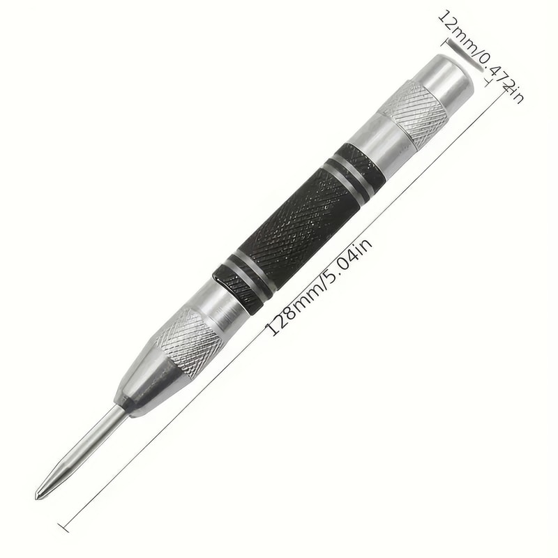 Silver Automatic Center Punch Tool Time-Saving, Precision Punch for Equipment Maintenance Installation