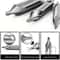 Precision Center Drill Bits Set Degree Lathe Center Drill Set for Accurate Metal Drilling and Machining