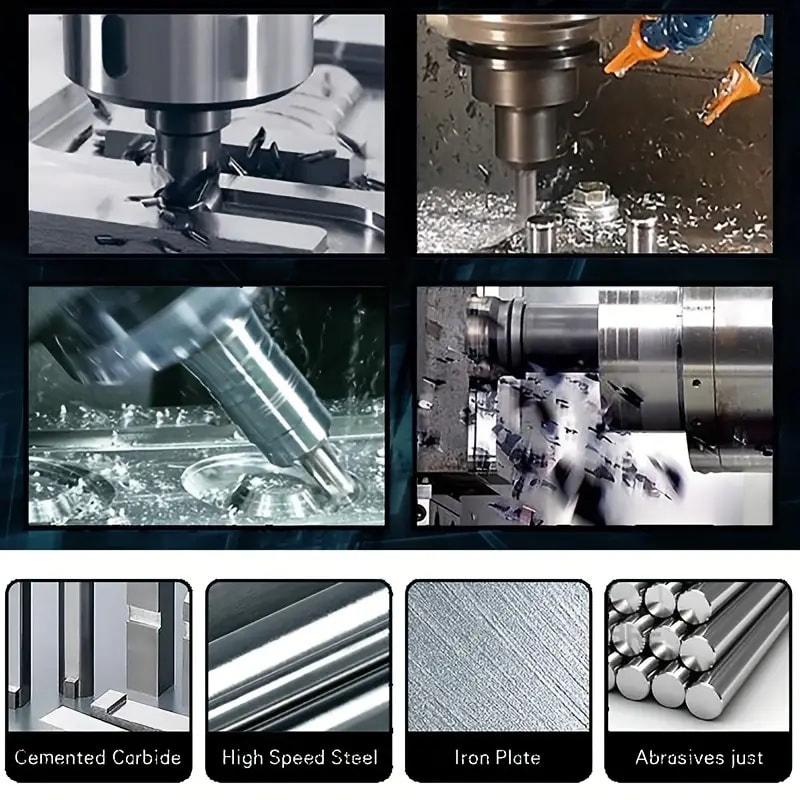 Precision Center Drill Bits Set Degree Lathe Center Drill Set for Accurate Metal Drilling and Machining