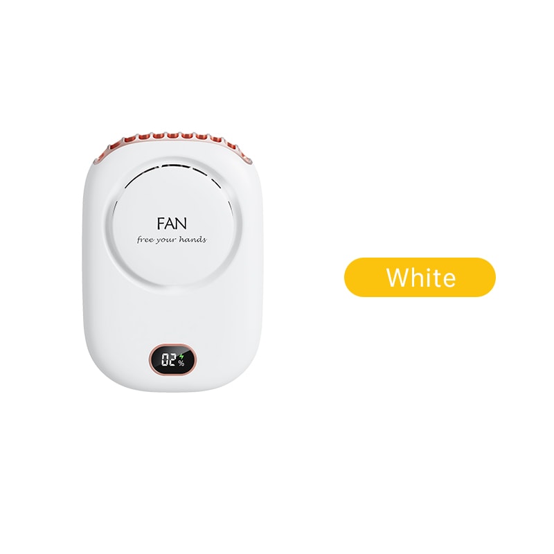 Neck fan, portable neck fan, bladeless neck fan, USB rechargeable fan, hands free fan