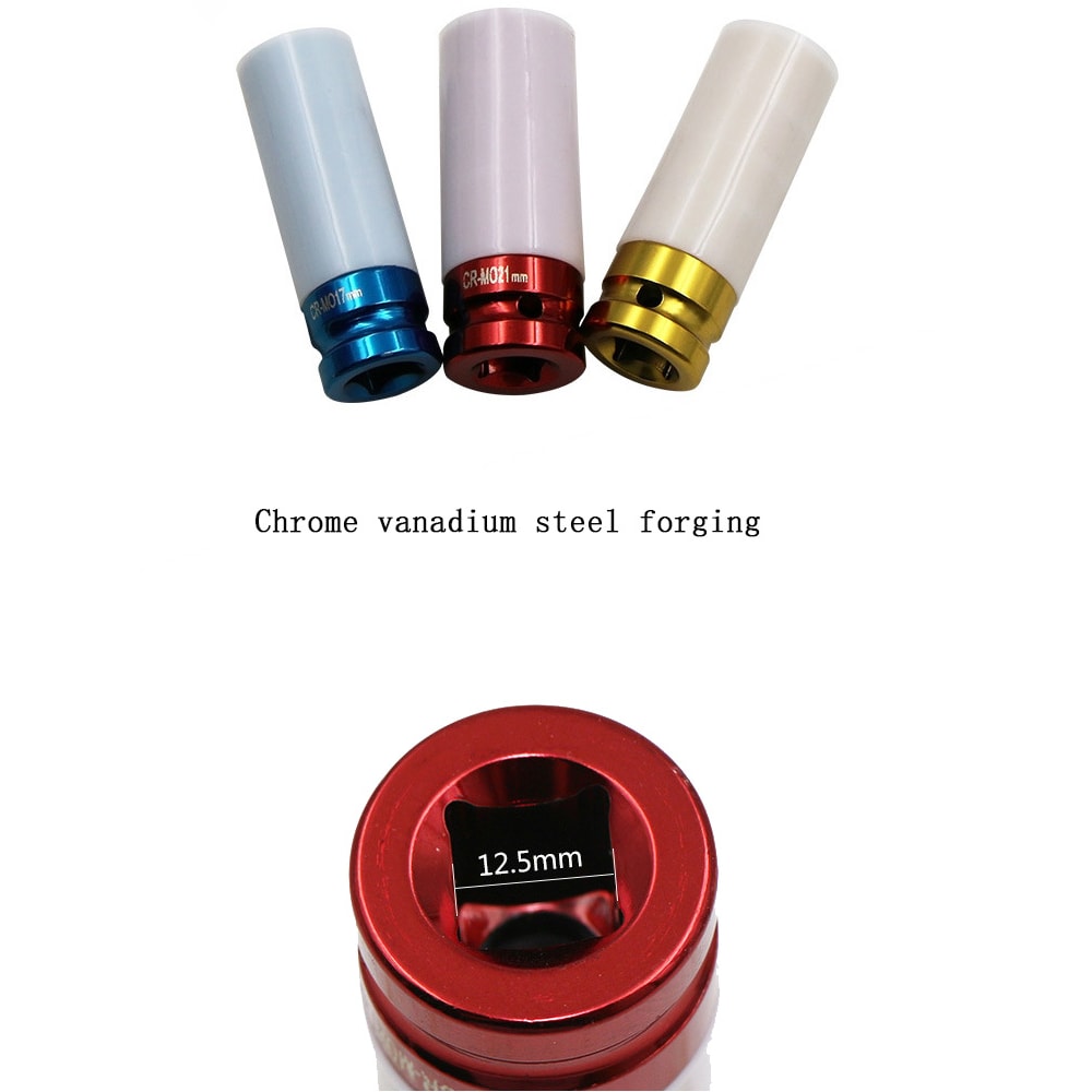 Premium Color Tire Protection Nut Socket Set For Car Wheels 3