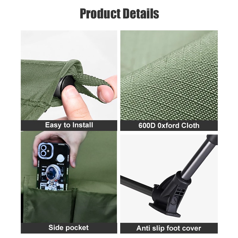 UltraLight Portable Camping Cot For Travel Hiking And Backpacking 3
