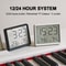 Ultra Thin Digital Alarm Clock with LCD Temperature Hygrometer Display