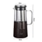 Airtight Cold Brew Coffee Maker Tea Infuser Glass Carafe with Stainless Steel Filter