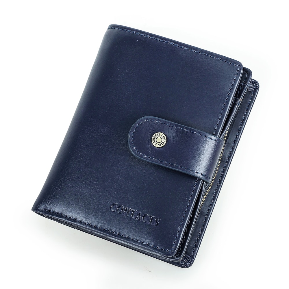 Premium Genuine Leather RFID Wallet For Men With Coin Pocket Card Holder 12