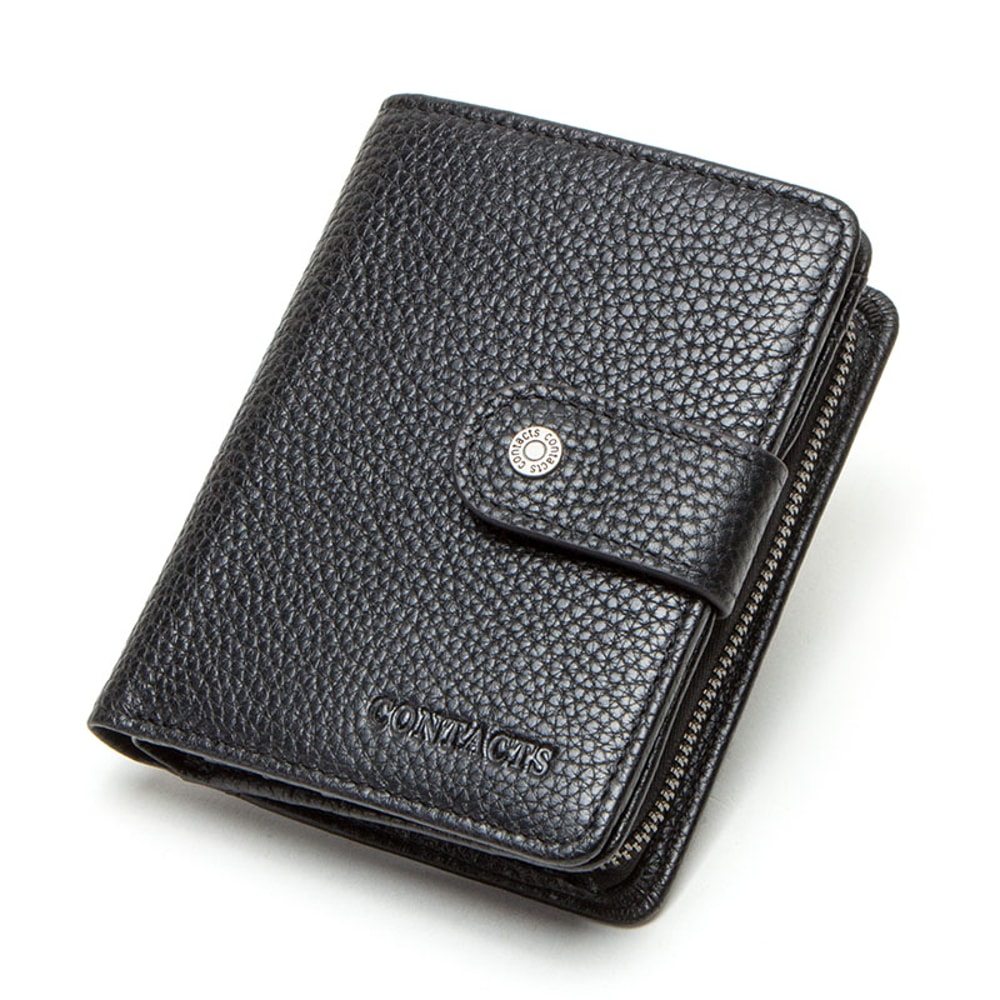 Premium Genuine Leather RFID Wallet For Men With Coin Pocket Card Holder 9