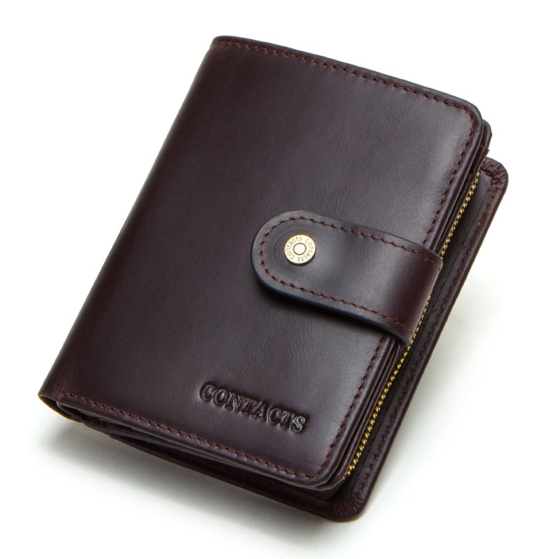 Premium Genuine Leather RFID Wallet For Men With Coin Pocket Card Holder 10