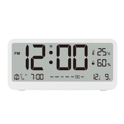 multifunctional led digital alarm clock with temperature humidity display