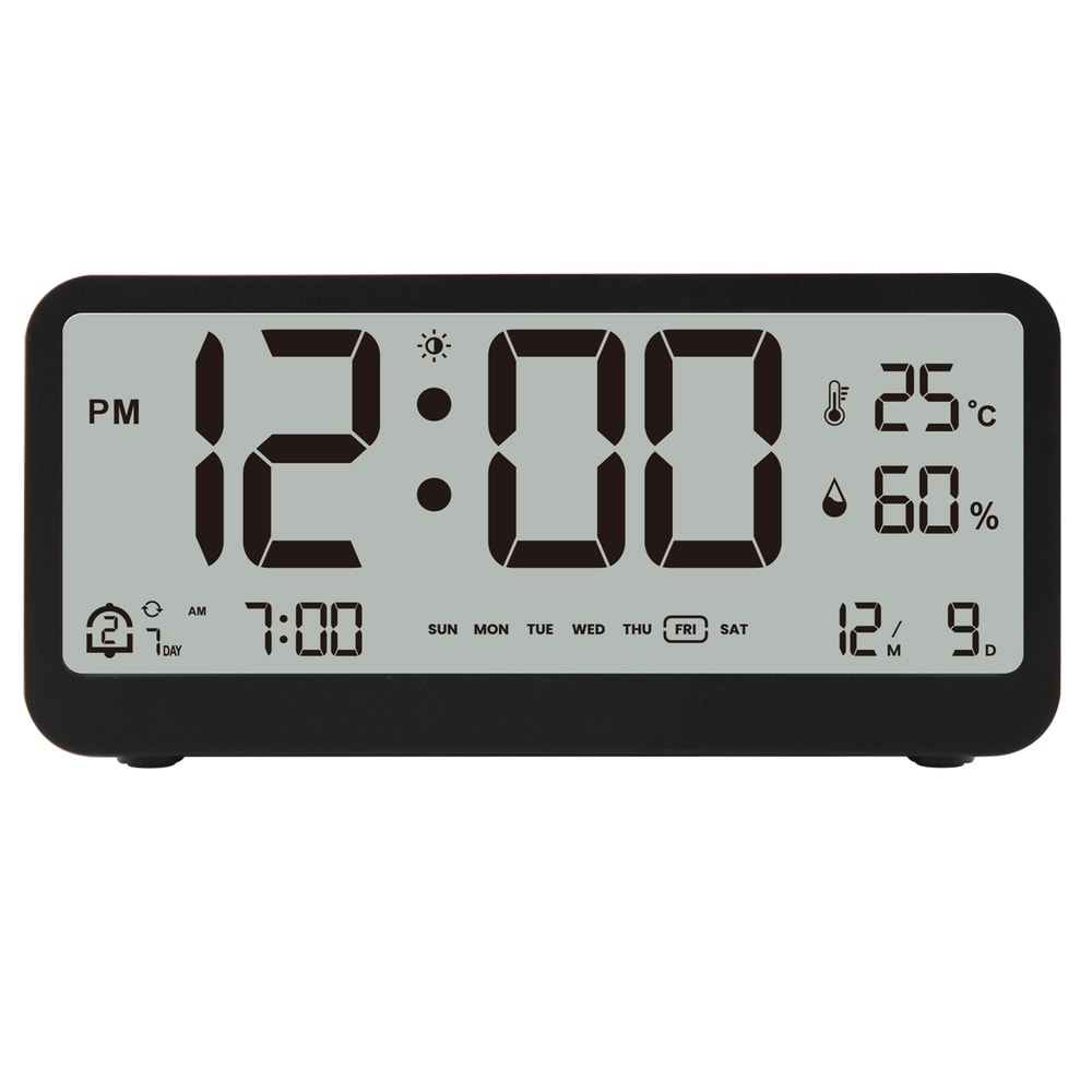 Multifunctional LED Digital Alarm Clock With Temperature Humidity Display 6