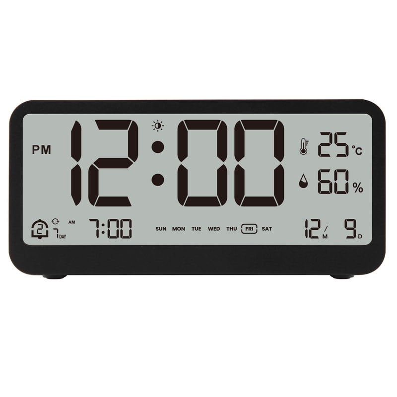 Multifunctional LED Digital Alarm Clock With Temperature Humidity Display 6
