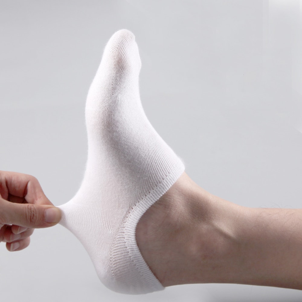 Mens Invisible Boat Socks Comfortable Silicone Cotton Ankle Socks