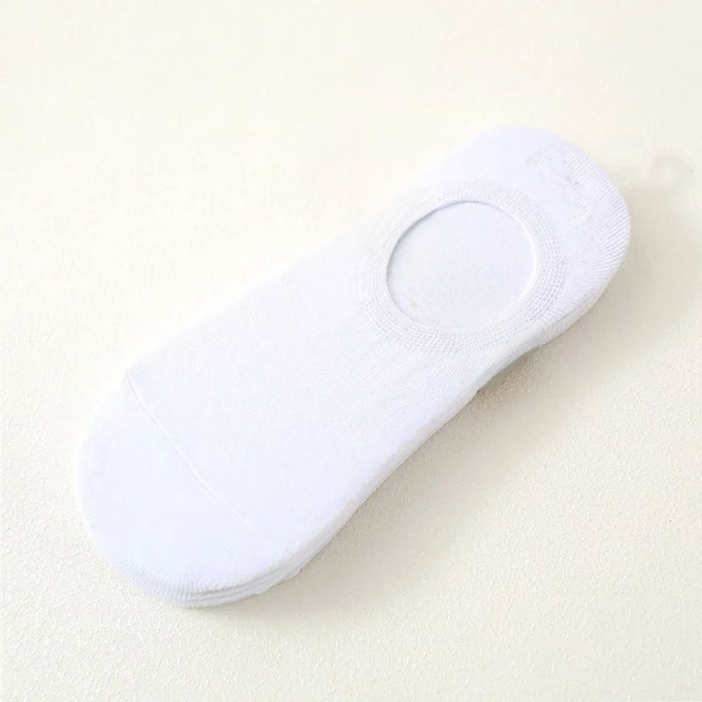 Mens Invisible Boat Socks Comfortable Silicone Cotton Ankle Socks