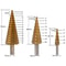 Titanium Step Drill Bit Set For Woodworking Metal Hole Cutting 2